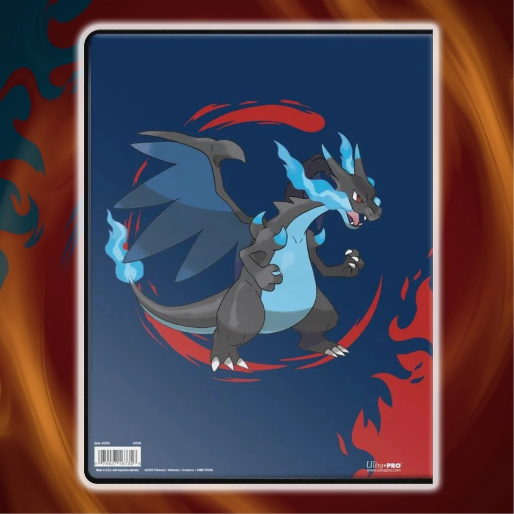Ultra Pro - Pokémon - Mega Charizard X & Mega Charizard Y - 9 Pocket Portfolio